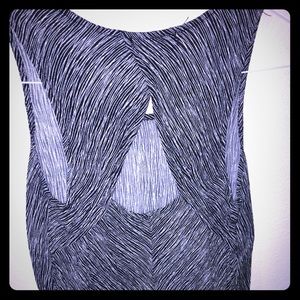 Black and White Tulip Cut-out back tee